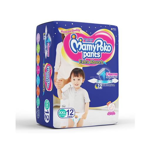 Mamy Poko Pants Diaper, Extra Large, 12